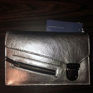 Rebecca Minkoff small crossbody - silver leather